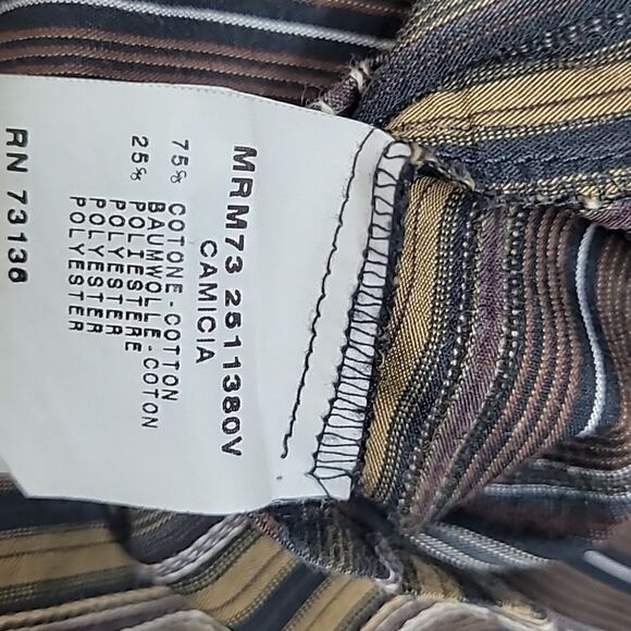 Voyage by Marina Rinaldi Stripe Button Down Shirt Size 25 - Picture 5 of 6